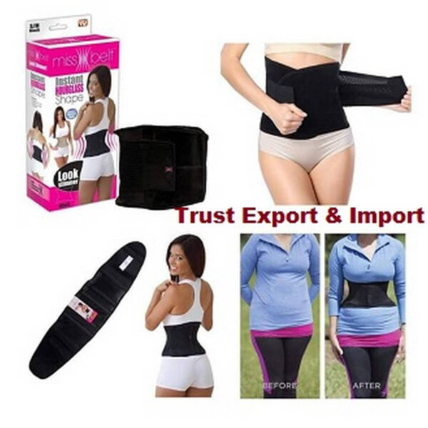 মেদ-ভুঁড়ি কমানোর বেল্ট-Miss Belt Body Shaper-Double Part - Image 3
