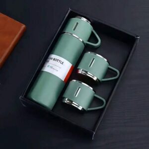 A Grade Quality Smart Vacuum Flask Set – Stylish Sky Design for Perfect Temperature Control
