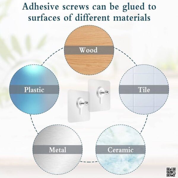 Screw Type Wall Hook (12 pcs) – Heavy Duty & Easy to Install - Image 2