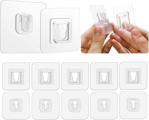 12 pcs Double-Sided Adhesive Wall Hooks – Easy to Use & Strong - Image 5