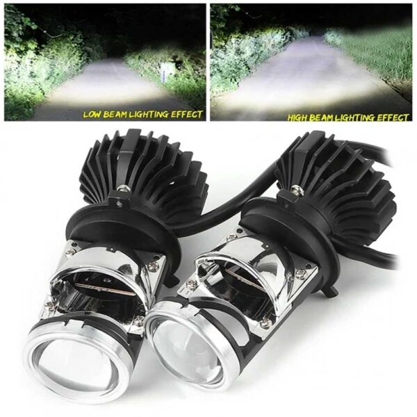 LED Headlight Bulb 11000LM with Projector Lens with 1 Year Warranty